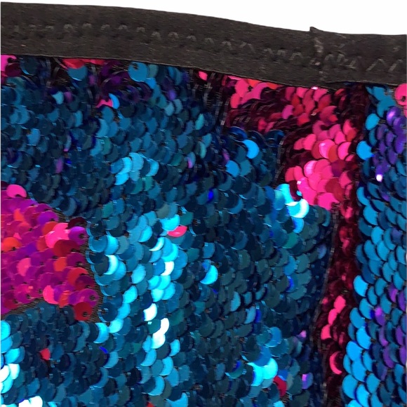 NWOT Booty Shorts Reversible Sequins Handmade - Picture 3 of 10